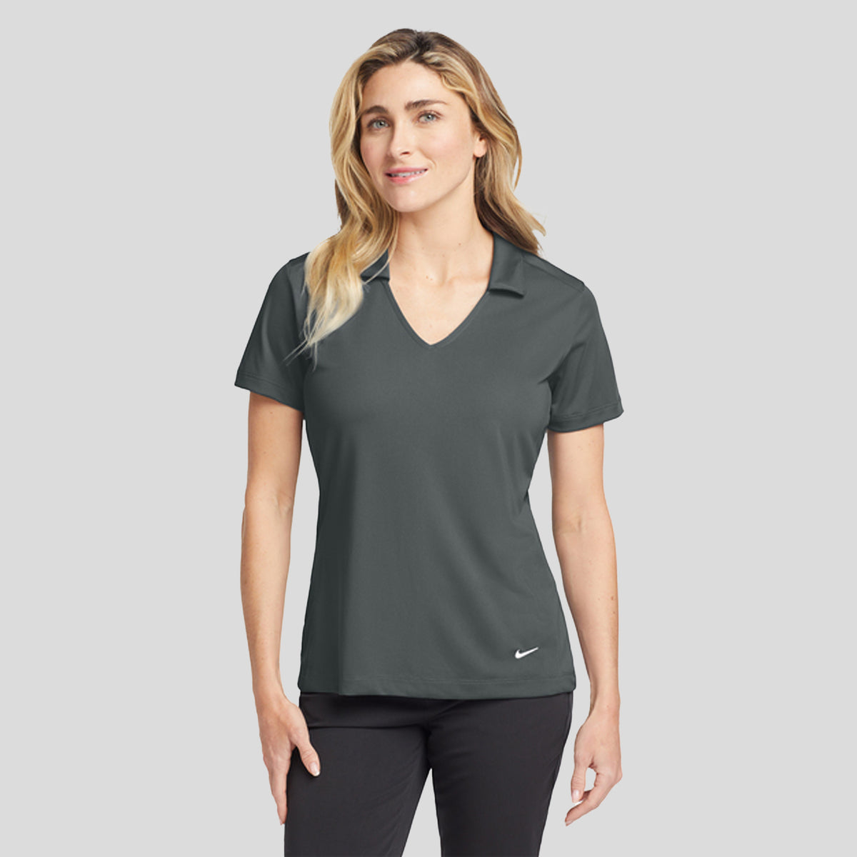 Women's Dri-FIT Vertical Mesh Polo | Anthracite