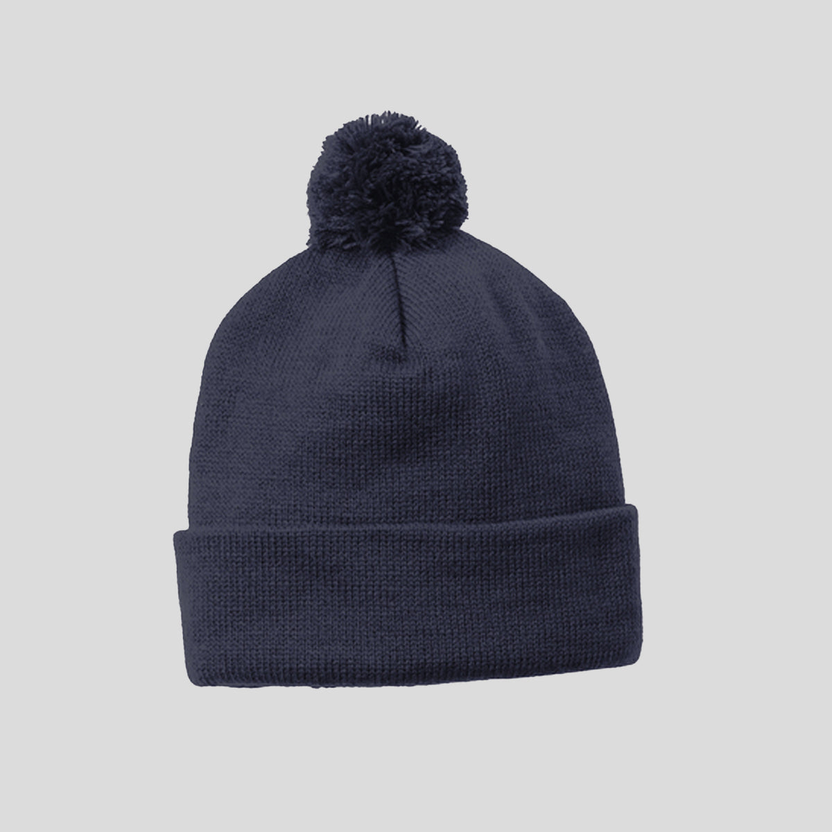 Solid Pom Pom Beanie | True Navy