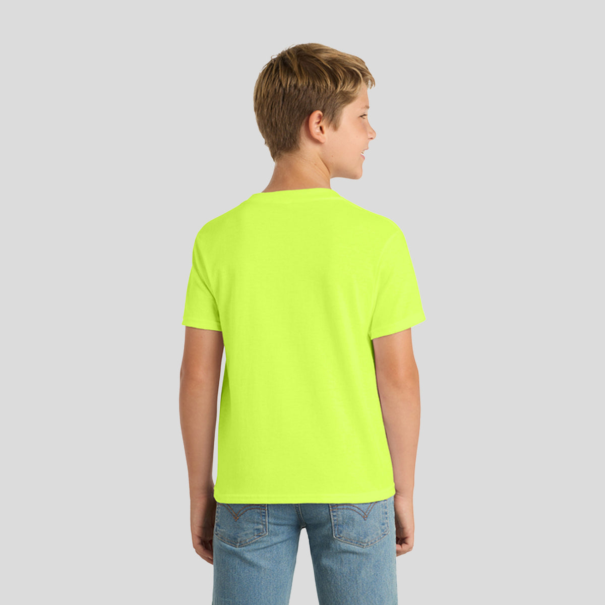 Youth Core Blend Tee | Safety Green