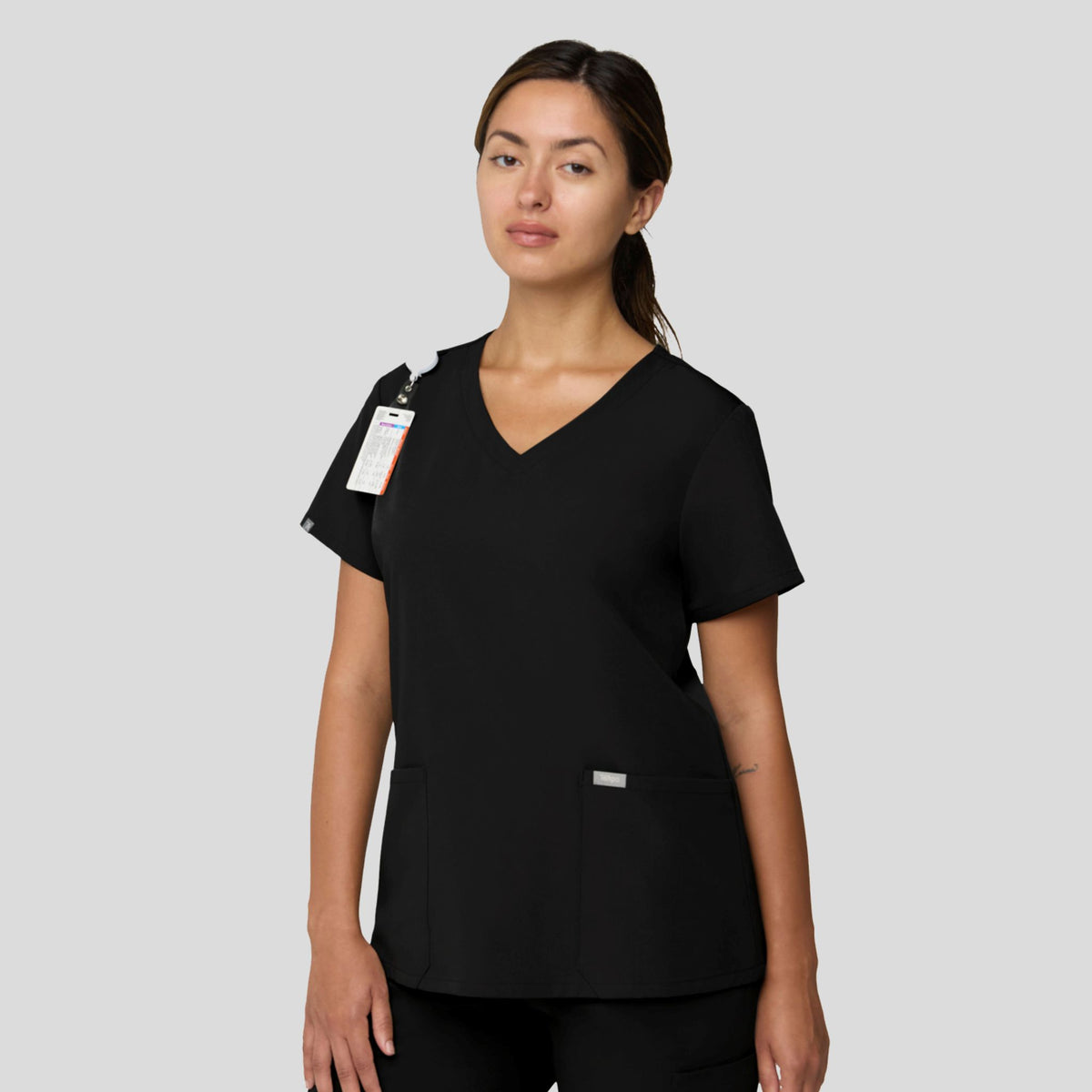 Tempo Women's V-Neck Top | Black