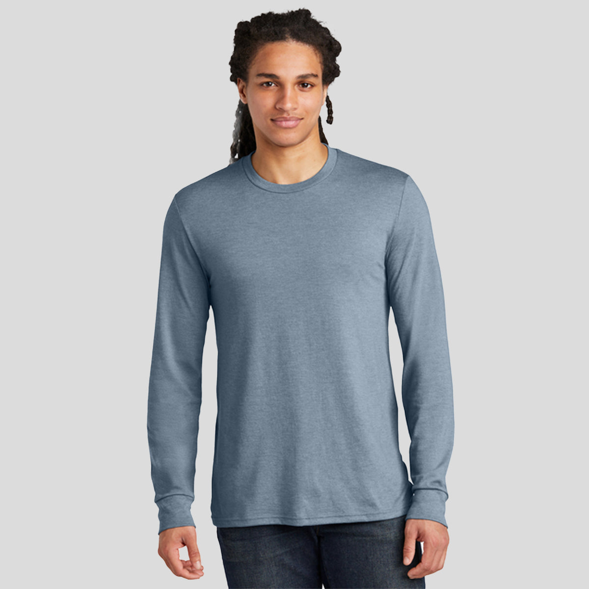 Perfect Tri® Long Sleeve Tee | Flint Blue Heather
