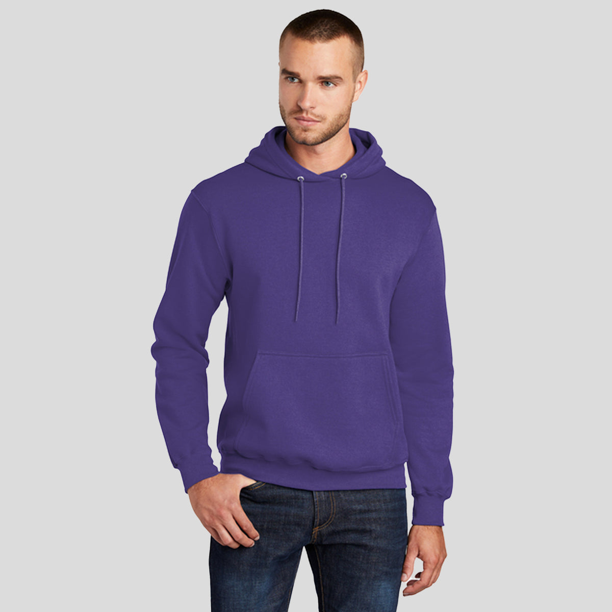 Core Fleece Pullover Hooded Sweatshirt | Purple
