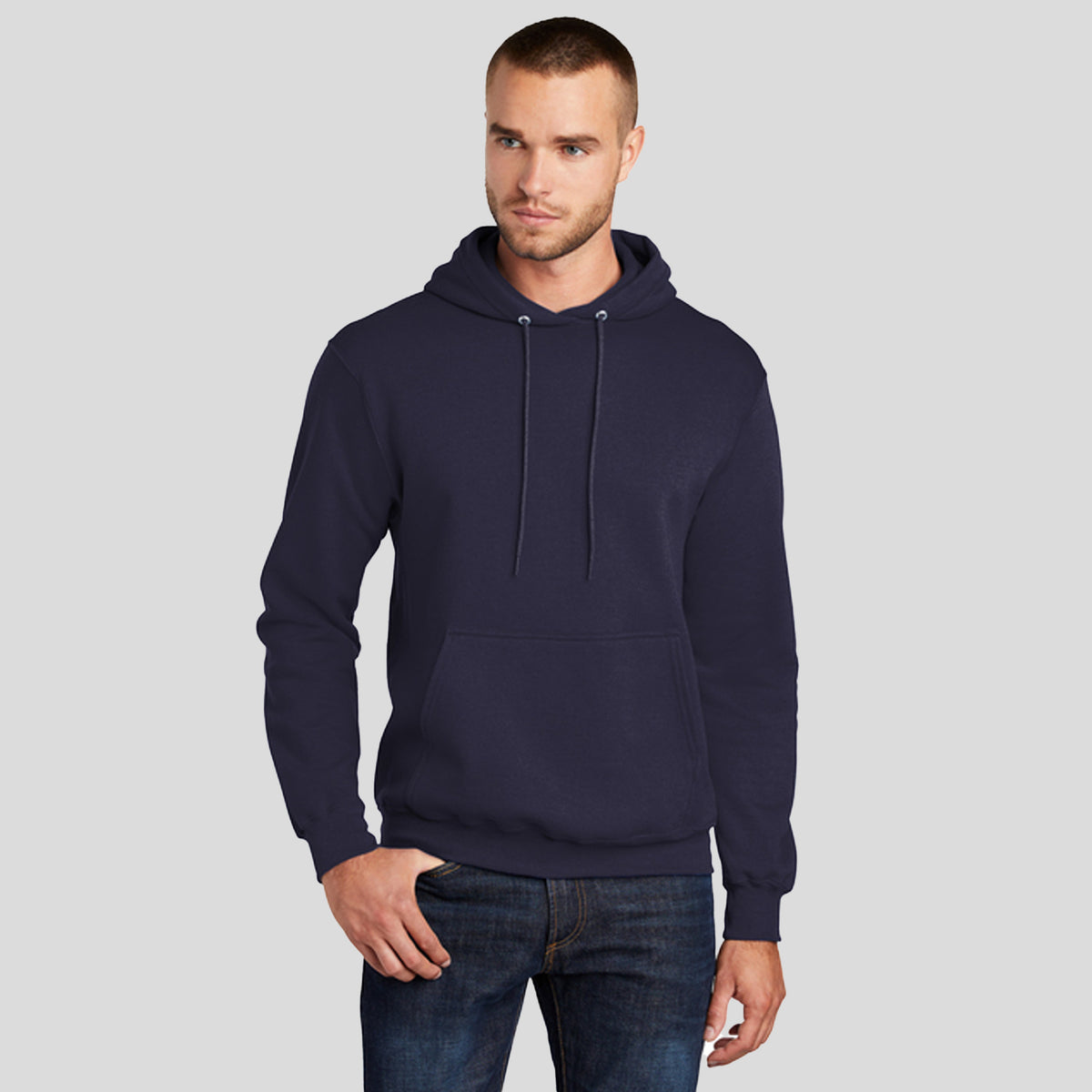 Core Fleece Pullover Hooded Sweatshirt | True Navy
